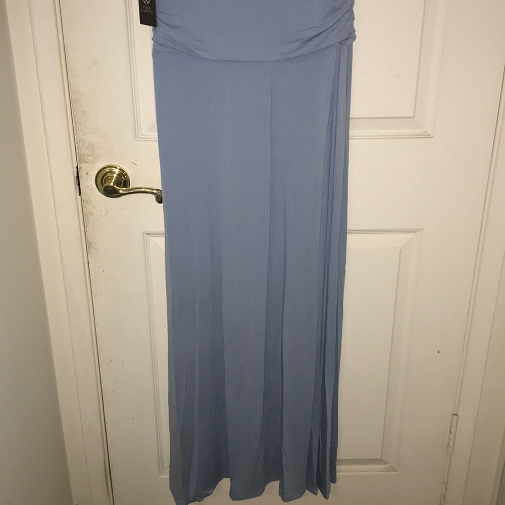 SOLD NWT Vince Camuto V Neck Maxi Dress S MSRP $119 Tonic Water Blue - Picture 9 of 11